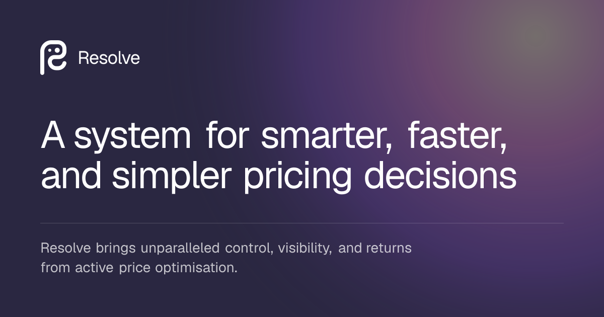Resolve — Practical, rules-based pricing